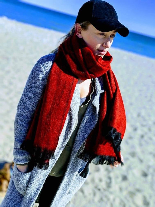 Large store red scarf