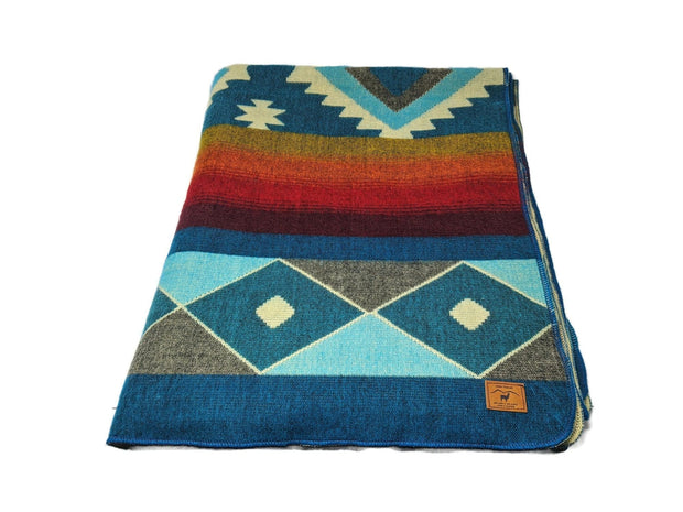 American Honey Geometrical Pattern - Native Design - Tribal Blanket - Boho Throw